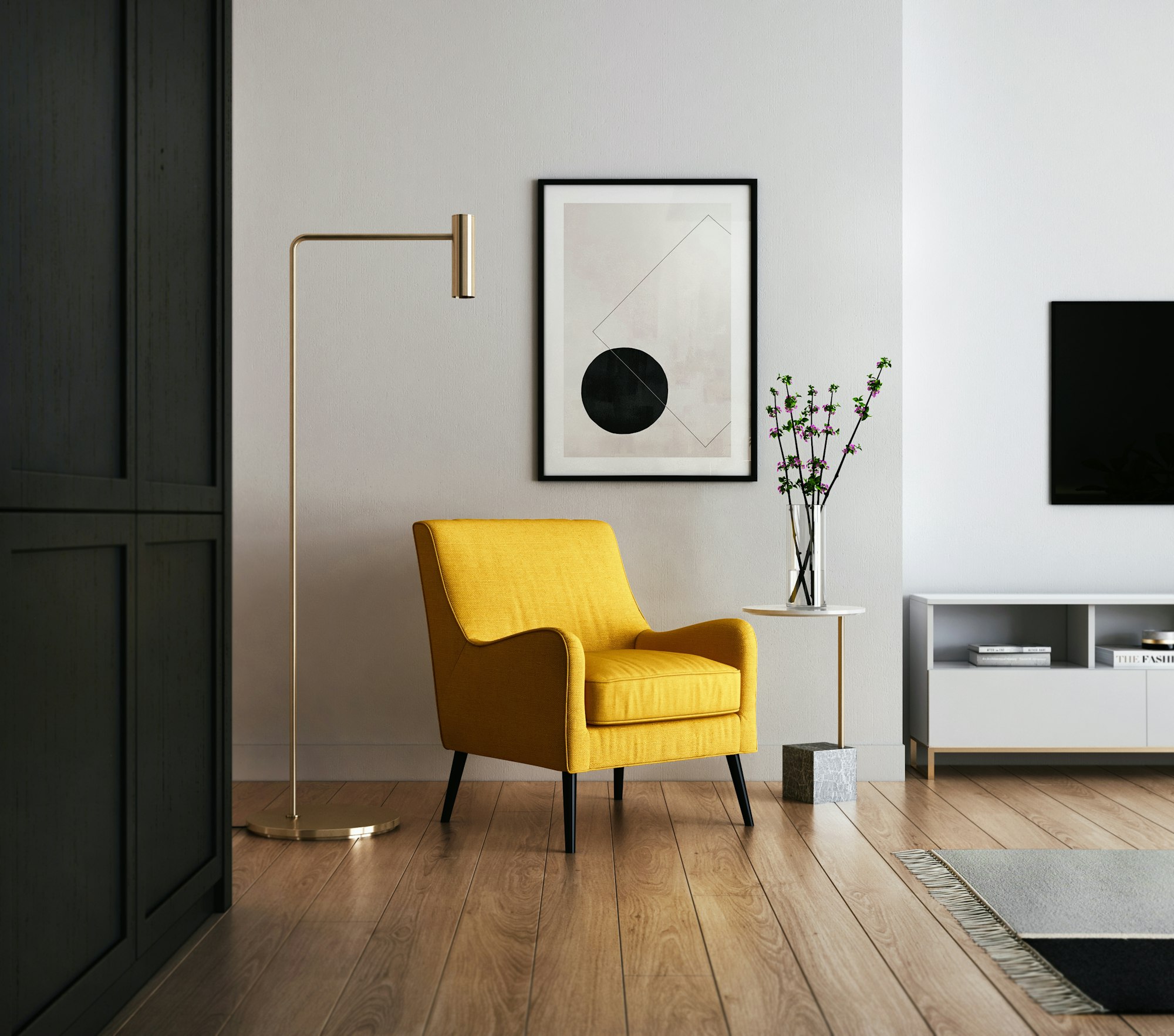 Detalhe da arquitetura e materiais - Apartamento N01 (1)